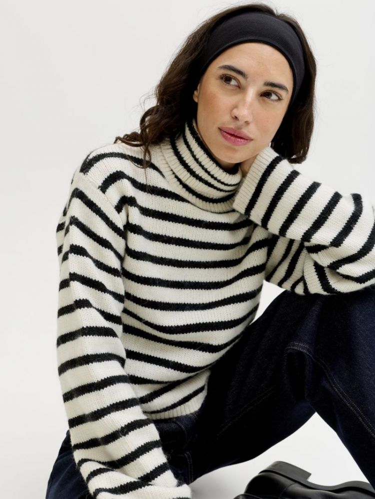 JXROSANNA ROLL NECK KNIT 177711001 Vanil