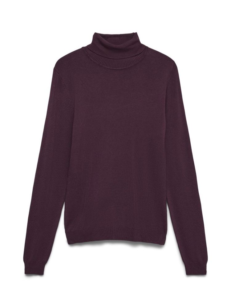 VMGLORY LS ROLLNECK BLOUSE GA  186320 Winetast