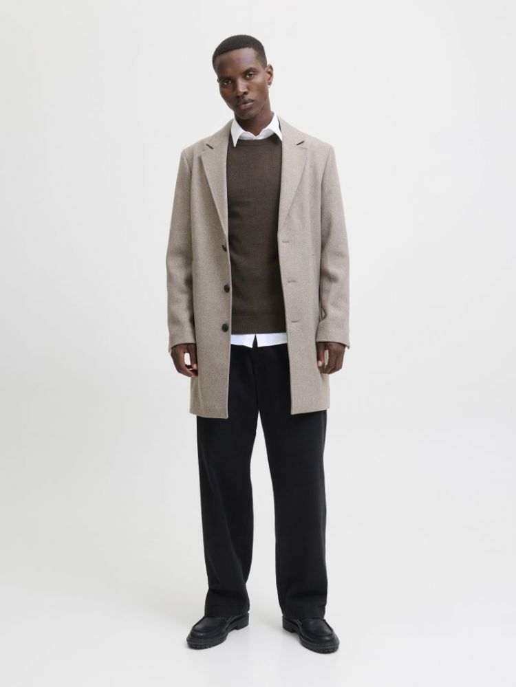 JJEEMIL KNIT CREW NECK NOOS 175702002 Mulch