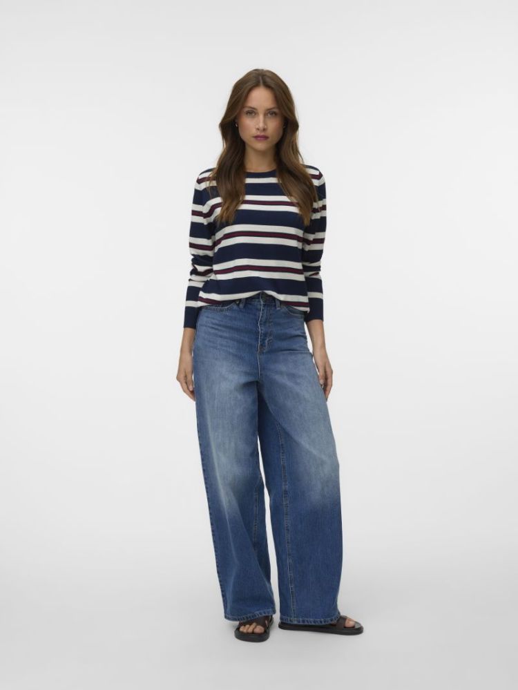 VMSILJE LS O-NECK PULLOVER NOO 188780001 Navy