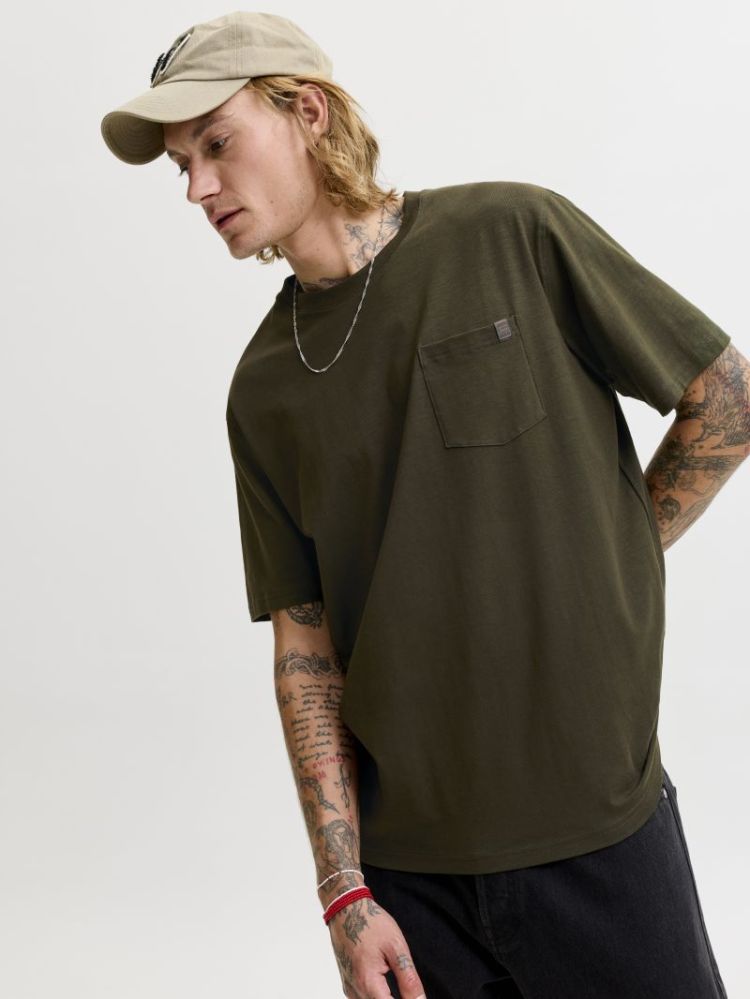 JJEDOVER SLUB TEE SS NOOS 176668 Rosin