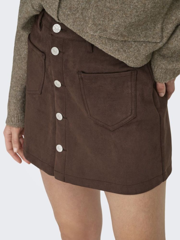ONLAMAZING-STINA FAUX SUEDE SK 244915 Chocolat