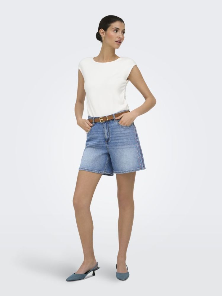 ONLJOSEPHINE STRET EMB DNM SHO 177934 Light Bl