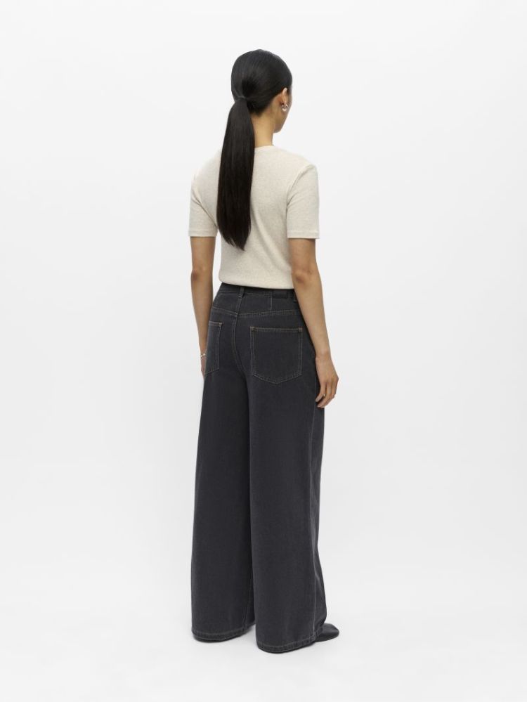 OBJLUCA TRI MW WIDE LOOSE JEAN 177981001 Black
