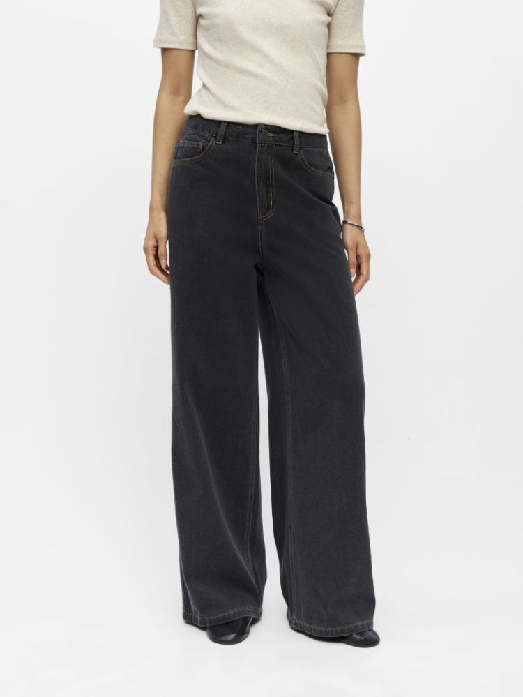 OBJLUCA TRI MW WIDE LOOSE JEAN 177981001 Black