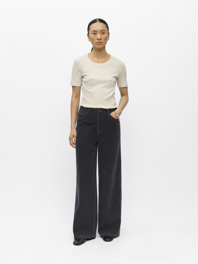 OBJLUCA TRI MW WIDE LOOSE JEAN 177981001 Black