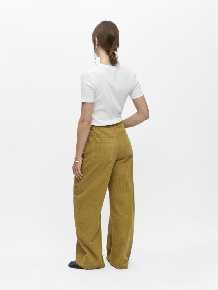OBJPELLA MW WIDE PANT 146 308191 Fennel S