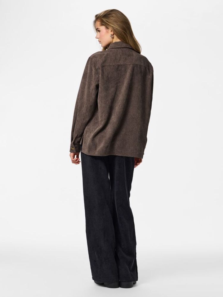 PCEFFI LS CORDUROY SHIRT WVN 302664 Hot Fudg
