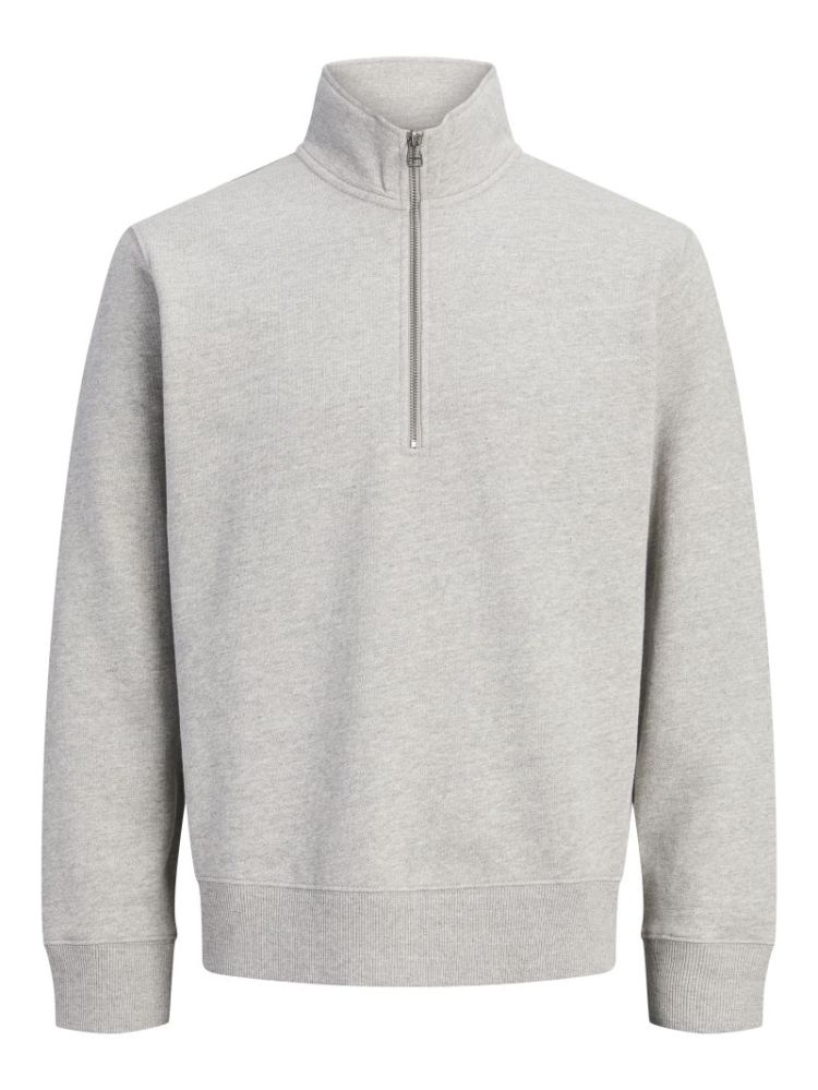 JPRBLUCALEB HALF ZIP SWEAT 179085 Light Gr