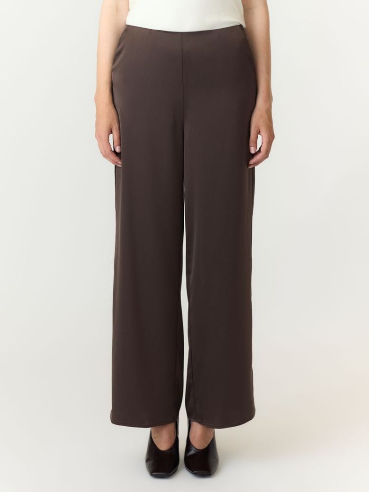 YASPELLA HW WIDE PANTS S. NOOS 298838 Chocolat