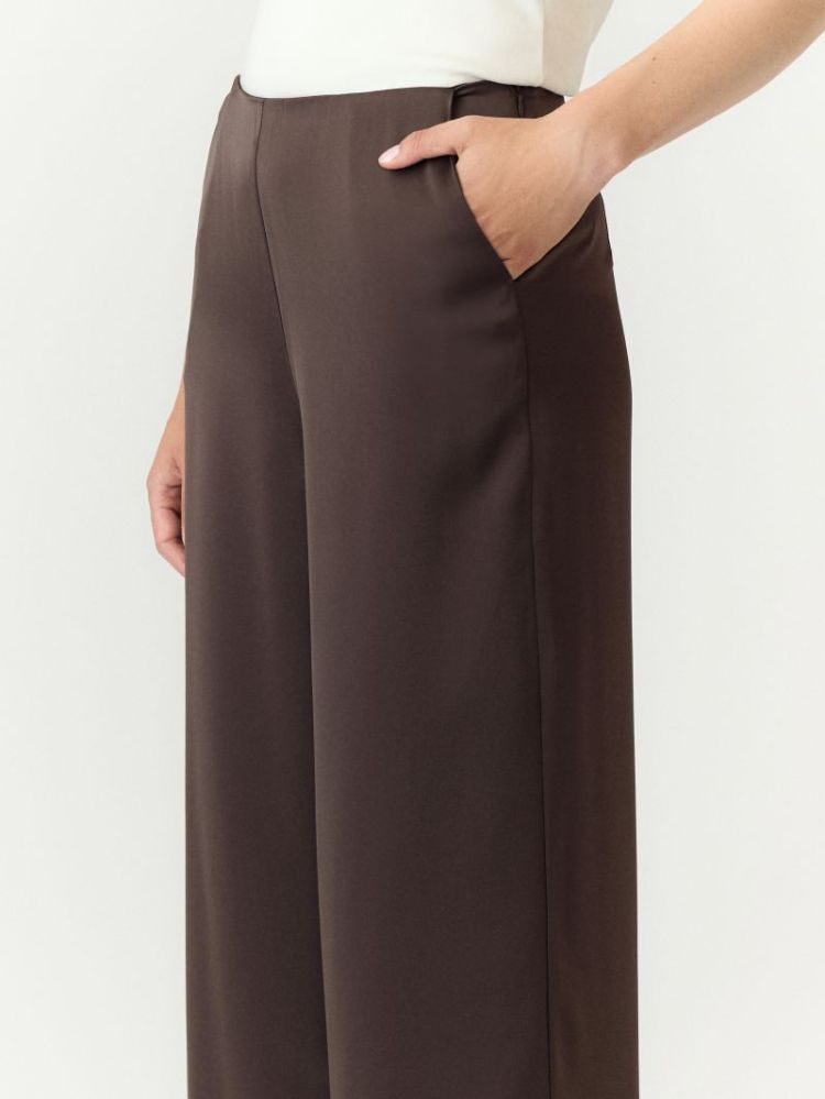 YASPELLA HW WIDE PANTS S. NOOS 298838 Chocolat