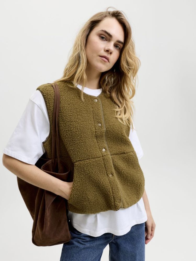 JXVERA TEDDY VEST OTW NOOS 176062 Nutria