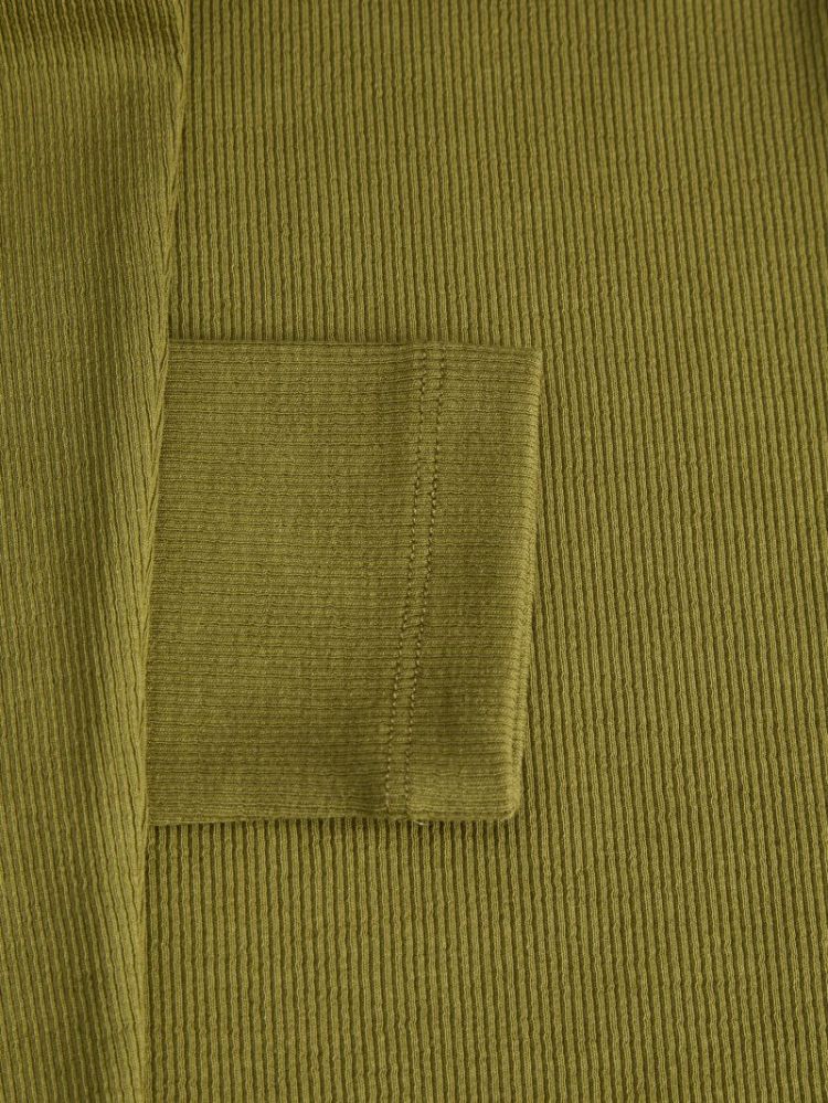 JXFREYA STR LS RIB TEE JRS NOO 176027 Green Mo