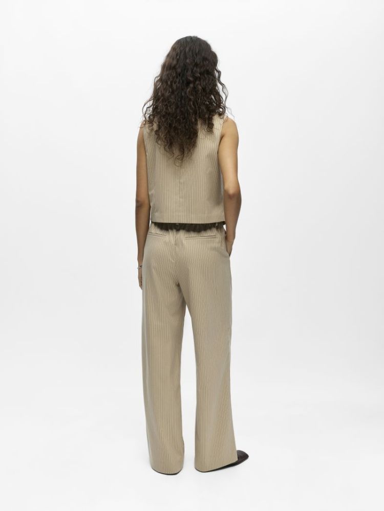 OBJLISA WIDE PANT AOP NOOS 183561054 Humus