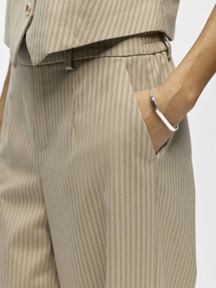 OBJLISA WIDE PANT AOP NOOS 183561054 Humus