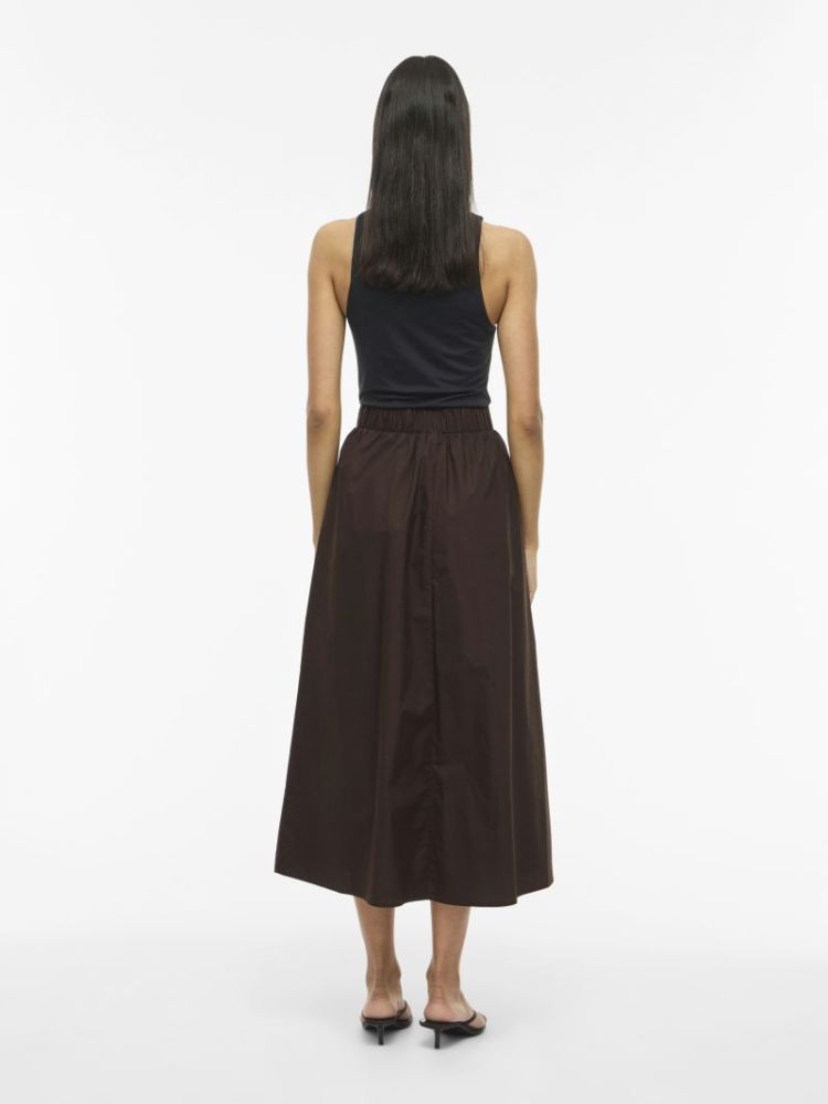 VISOPHIE HW ANKLE SKIRT - NOOS 196326 Coffee B