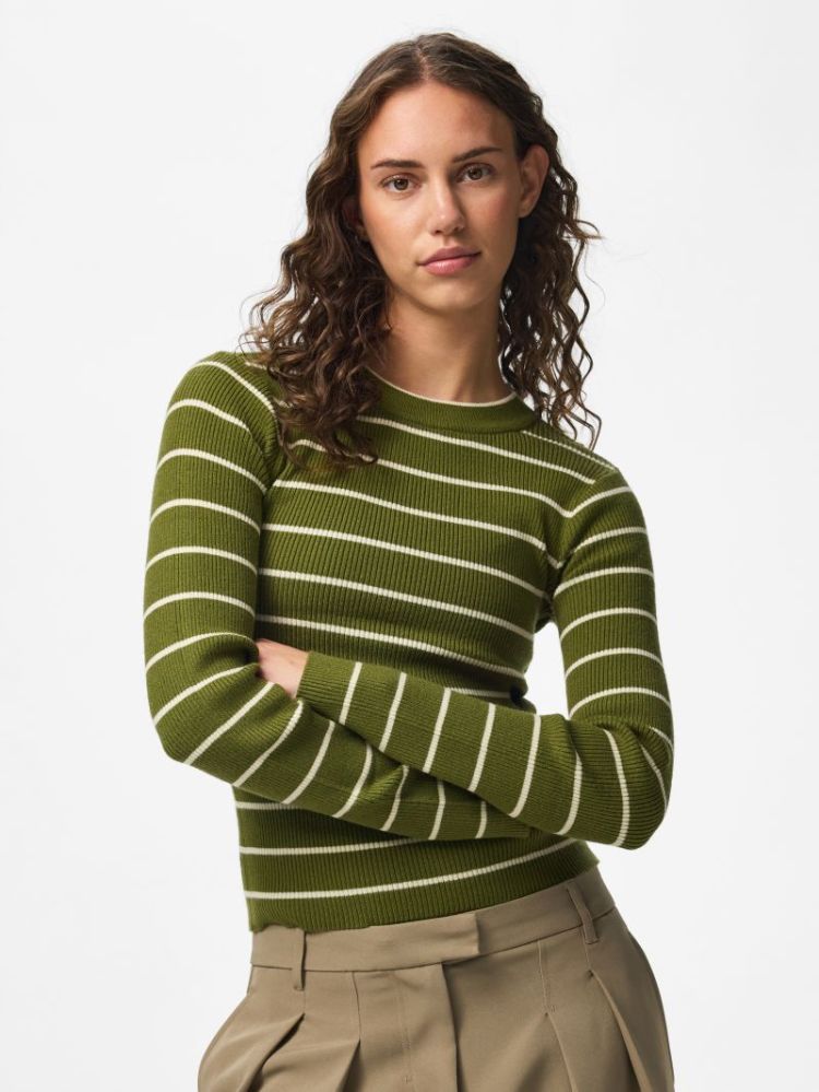 PCMIRA NEW LS O-NECK KNIT NOOS 304144002 Sphag