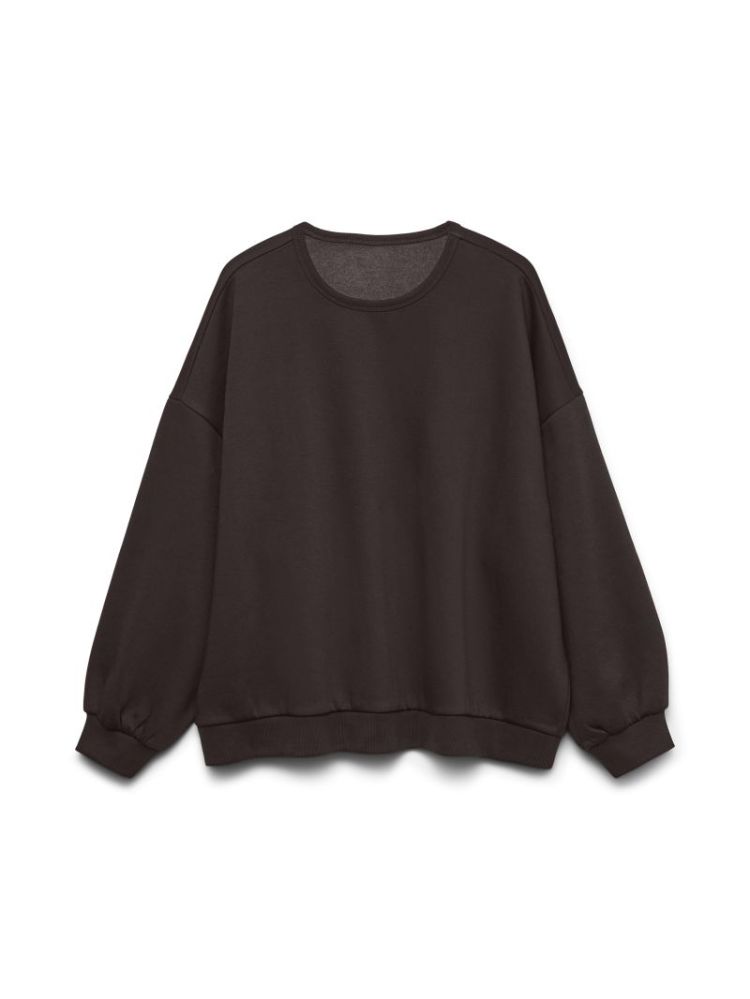 VMTEDDY MALY LS SWEATSHIRT JRS 297957 Chocolat